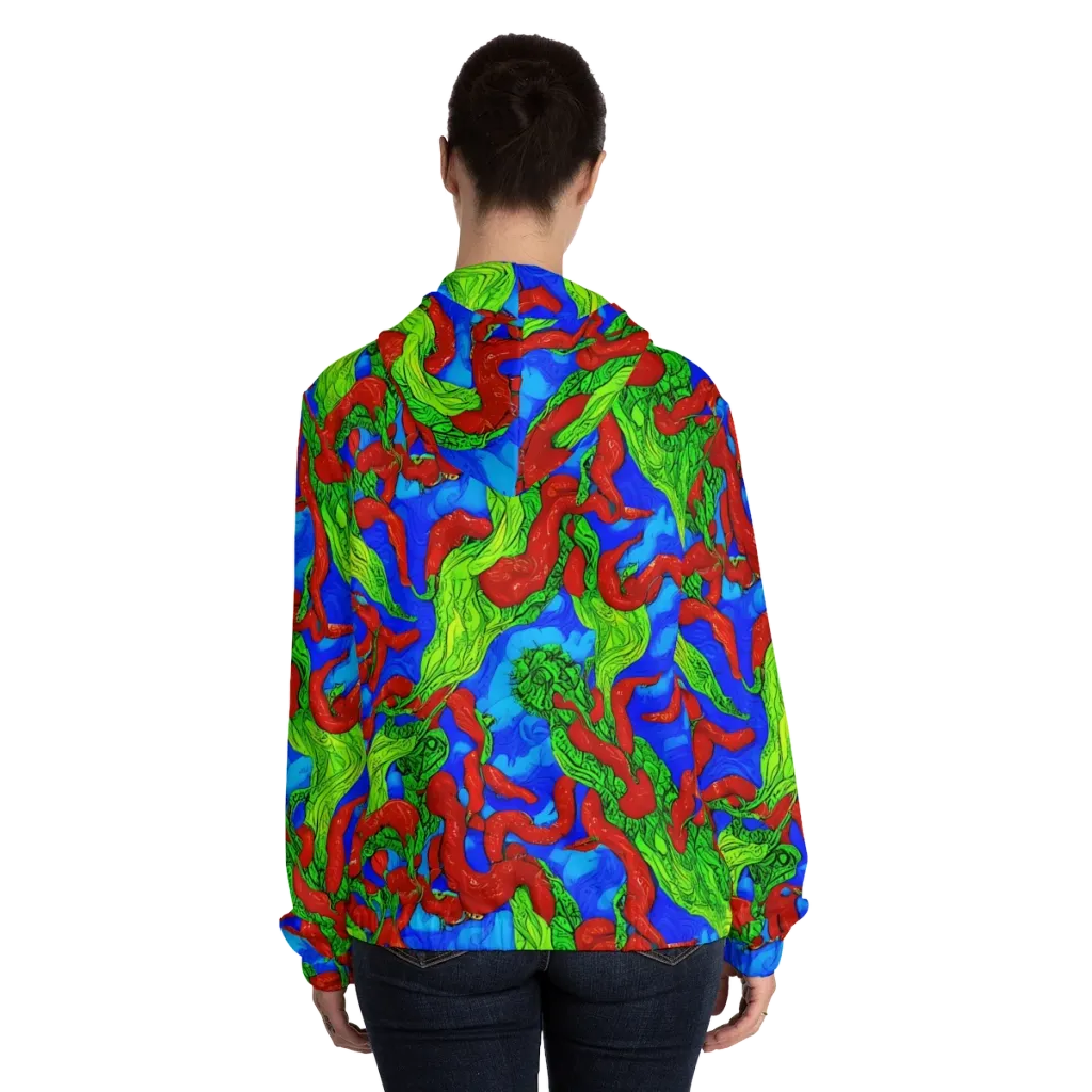 Pepper Voltage on Women's Full-Zip Hoodie — Back On Person