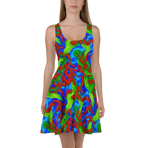 Pepper Voltage on a Skater Dress
