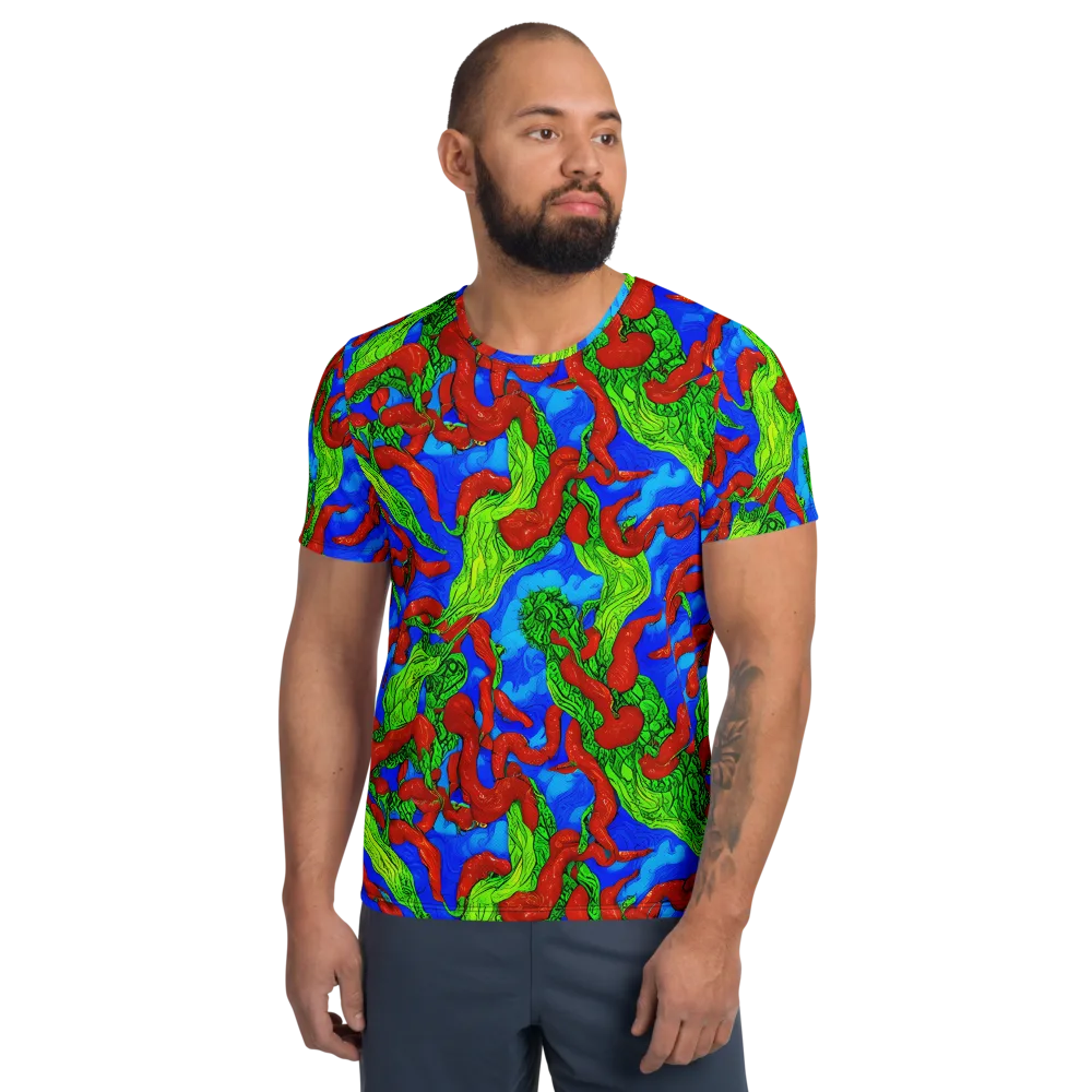 Pepper Voltage on Men's Athletic T-Shirt — Front