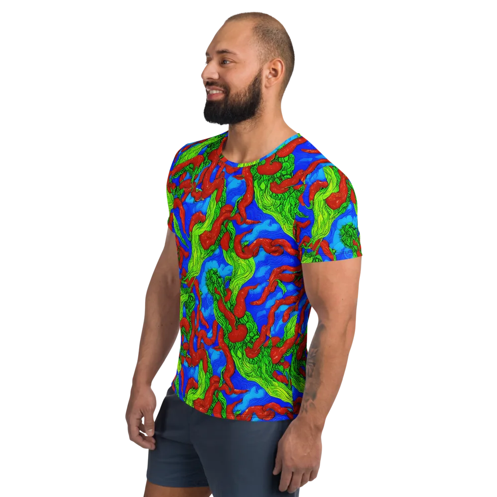 Pepper Voltage on Men's Athletic T-Shirt — Left