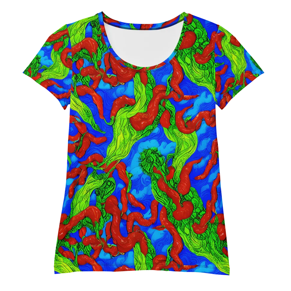 Pepper Voltage on Women's Athletic T-Shirt — Front