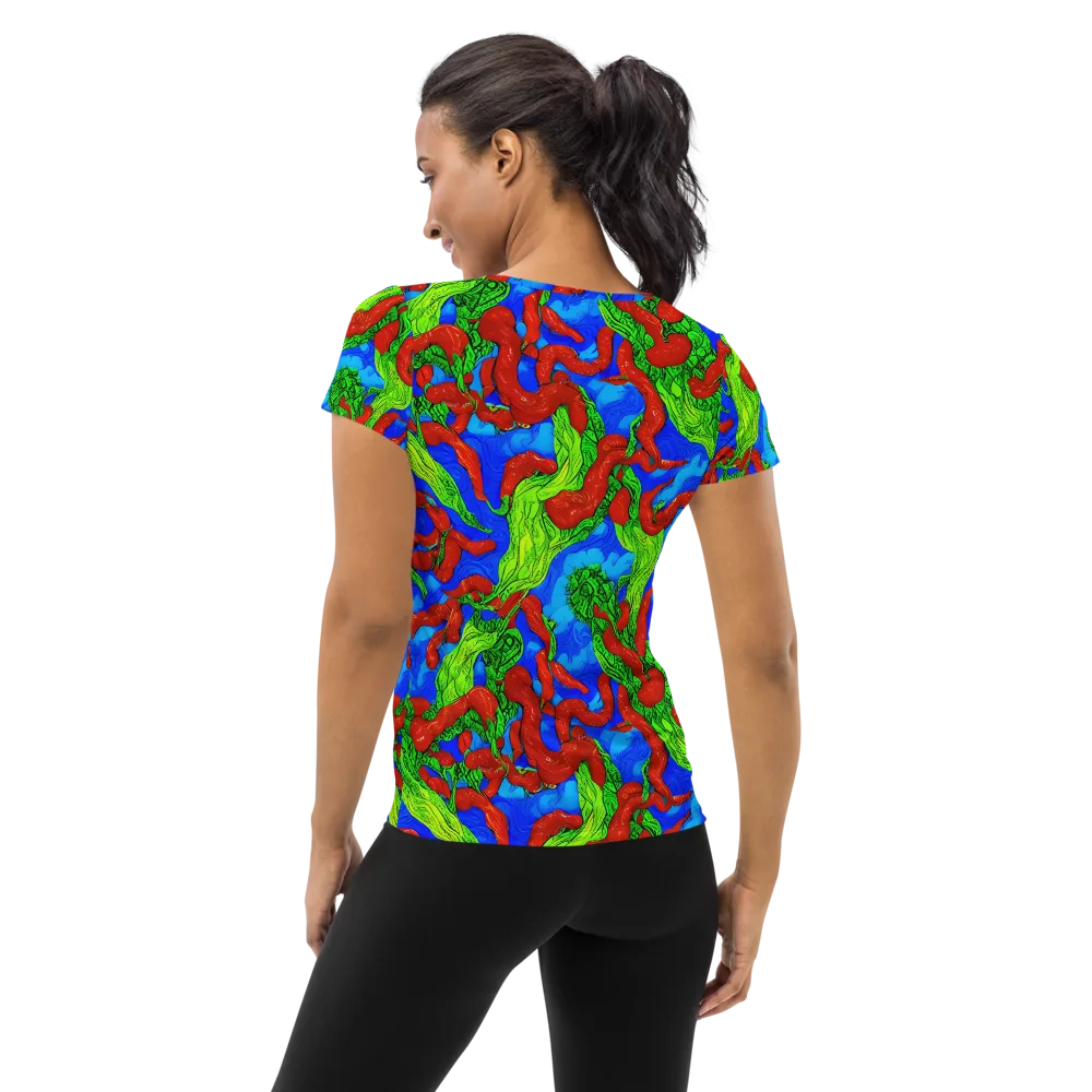 Pepper Voltage on Women's Athletic T-Shirt — Back