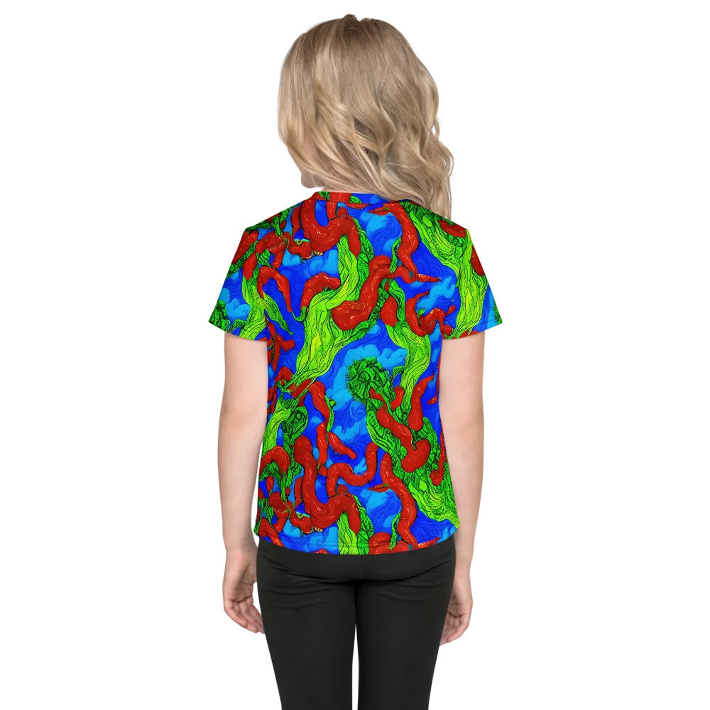 Pepper Voltage on Kids Crew Neck T-Shirt — Back