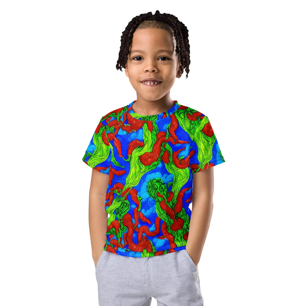 Pepper Voltage on Kids Crew Neck T-Shirt — Front
