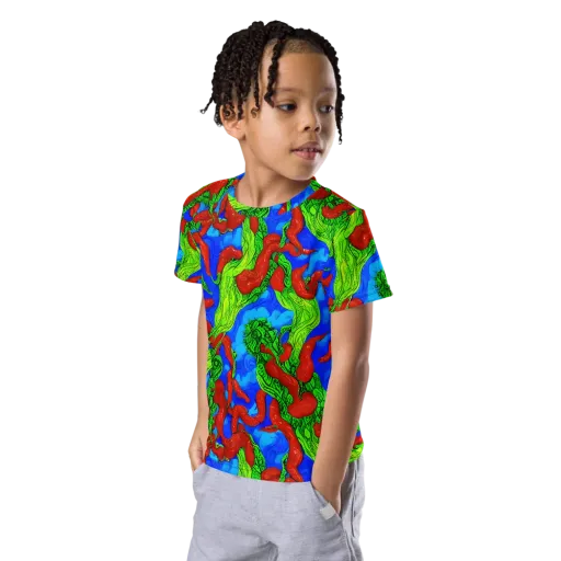 Pepper Voltage on a Kids Crew Neck T-Shirt