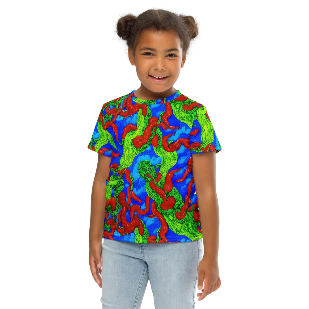 Pepper Voltage on Kids Crew Neck T-Shirt — Front