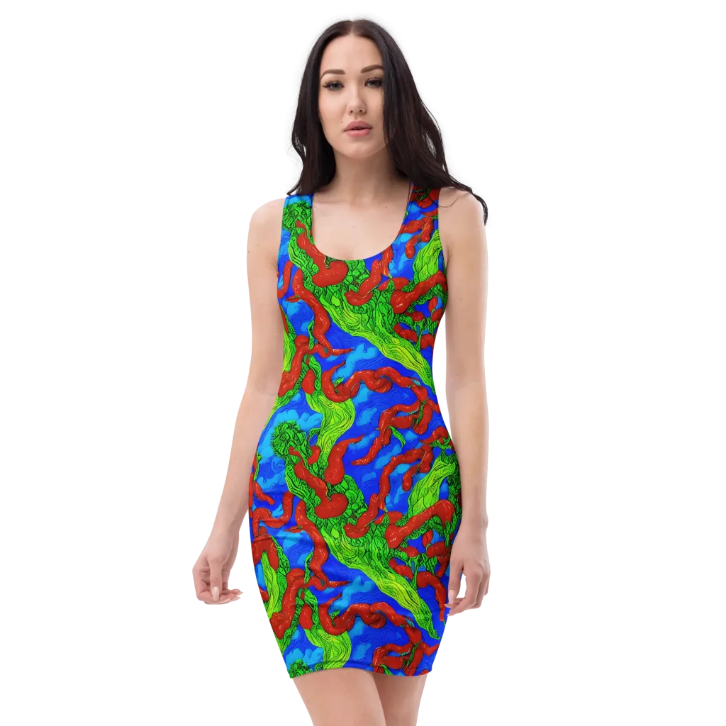 Pepper Voltage on Bodycon Dress — Front