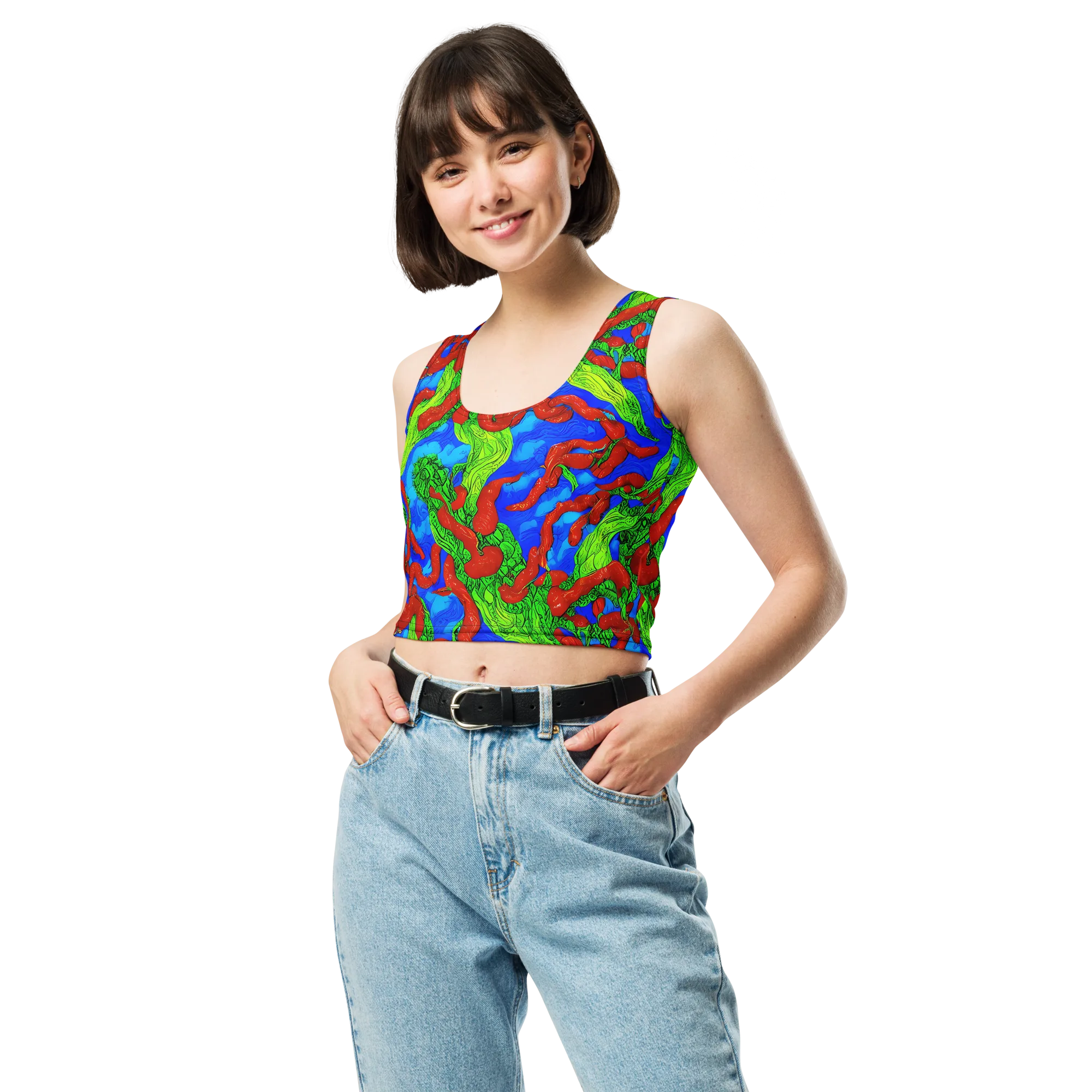 Pepper Voltage on Crop Top — Front