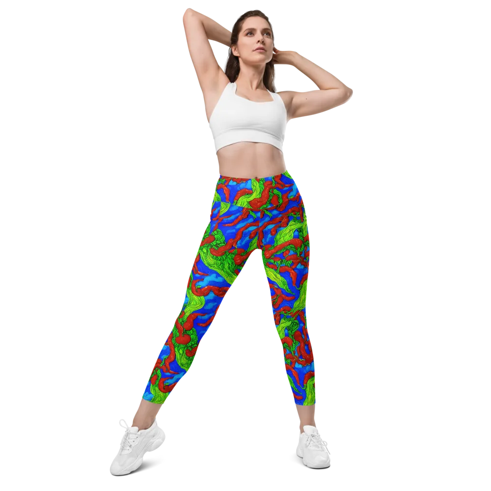 Pepper Voltage on Leggings with Pockets — Front