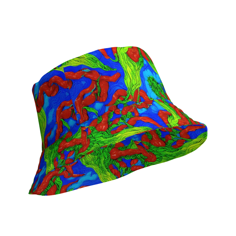Pepper Voltage on Reversible Bucket Hat — Product details Outside
