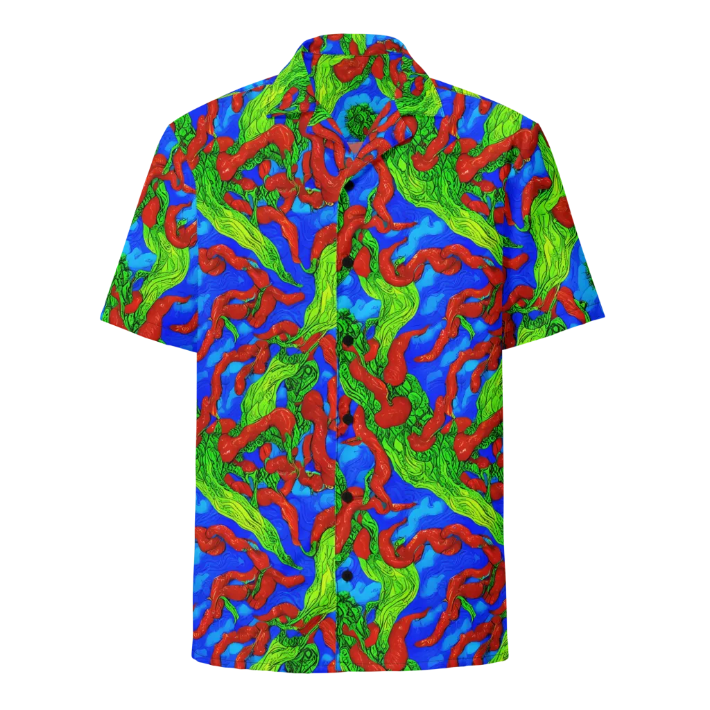 Pepper Voltage on Button Shirt — Front