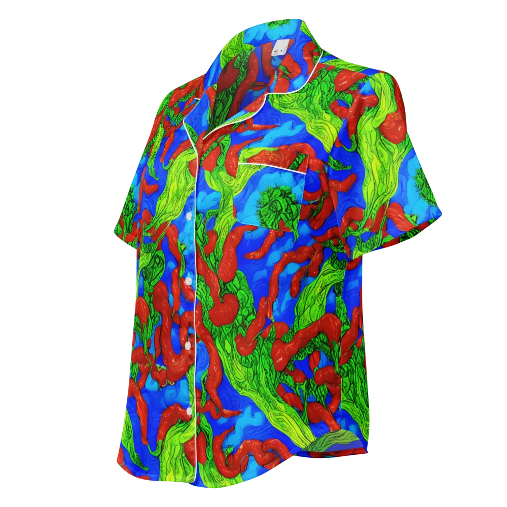 Pepper Voltage on Women's Short Sleeve Pajama Top — Left Front