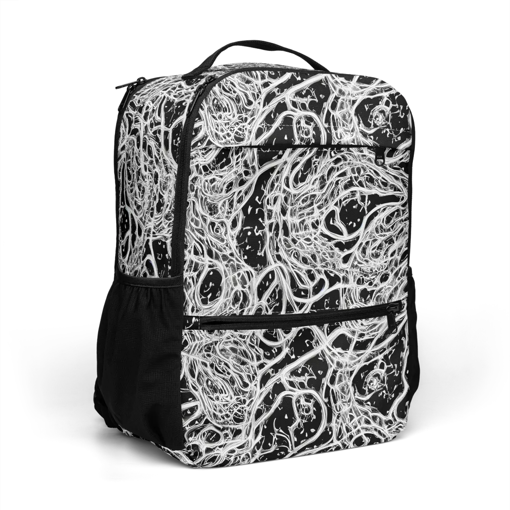 Black Thorn Tangle on Utility Backpack — Right Front