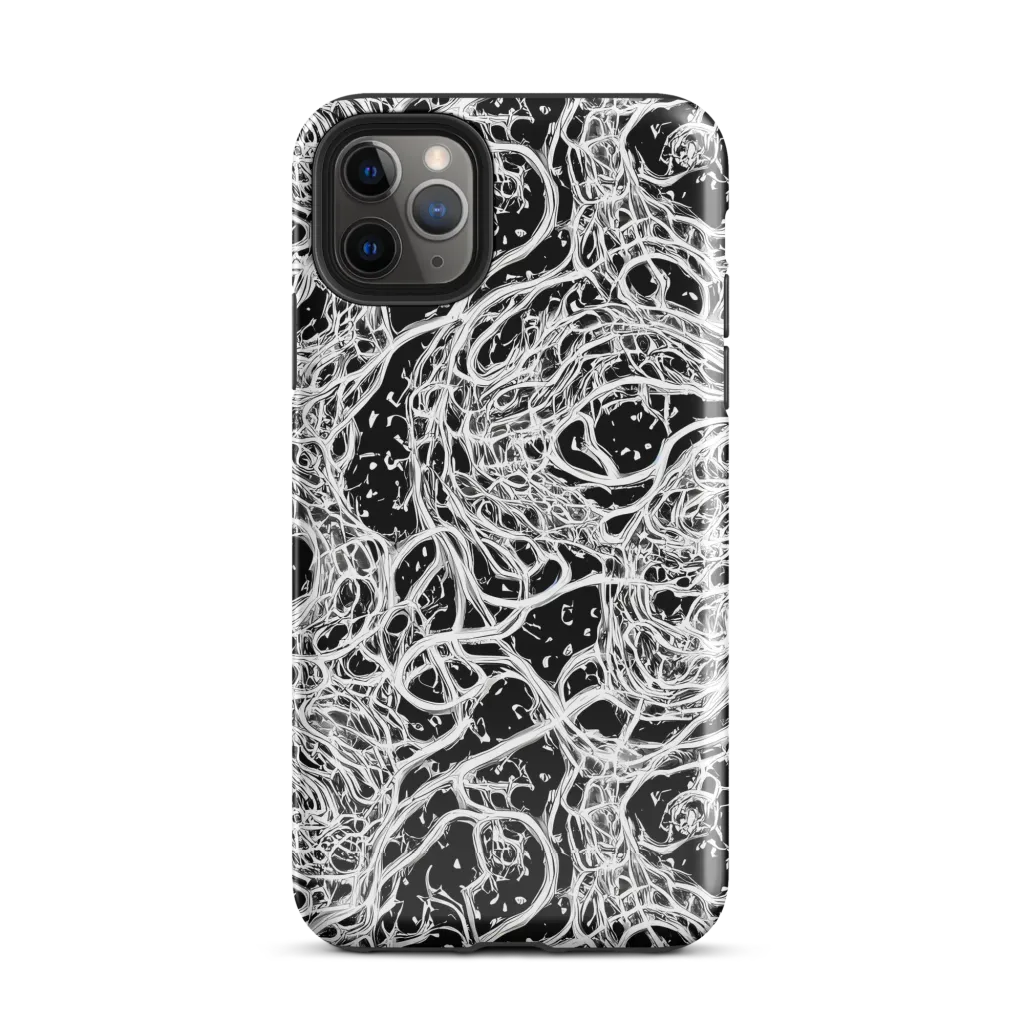 Black Thorn Tangle on Tough Case for iPhone® — Front