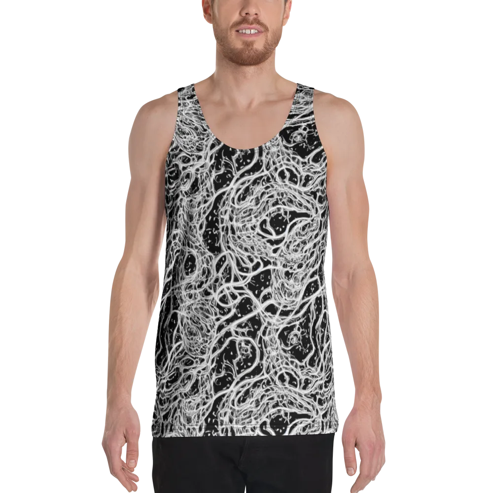 Black Thorn Tangle on Men's Tank Top — Front