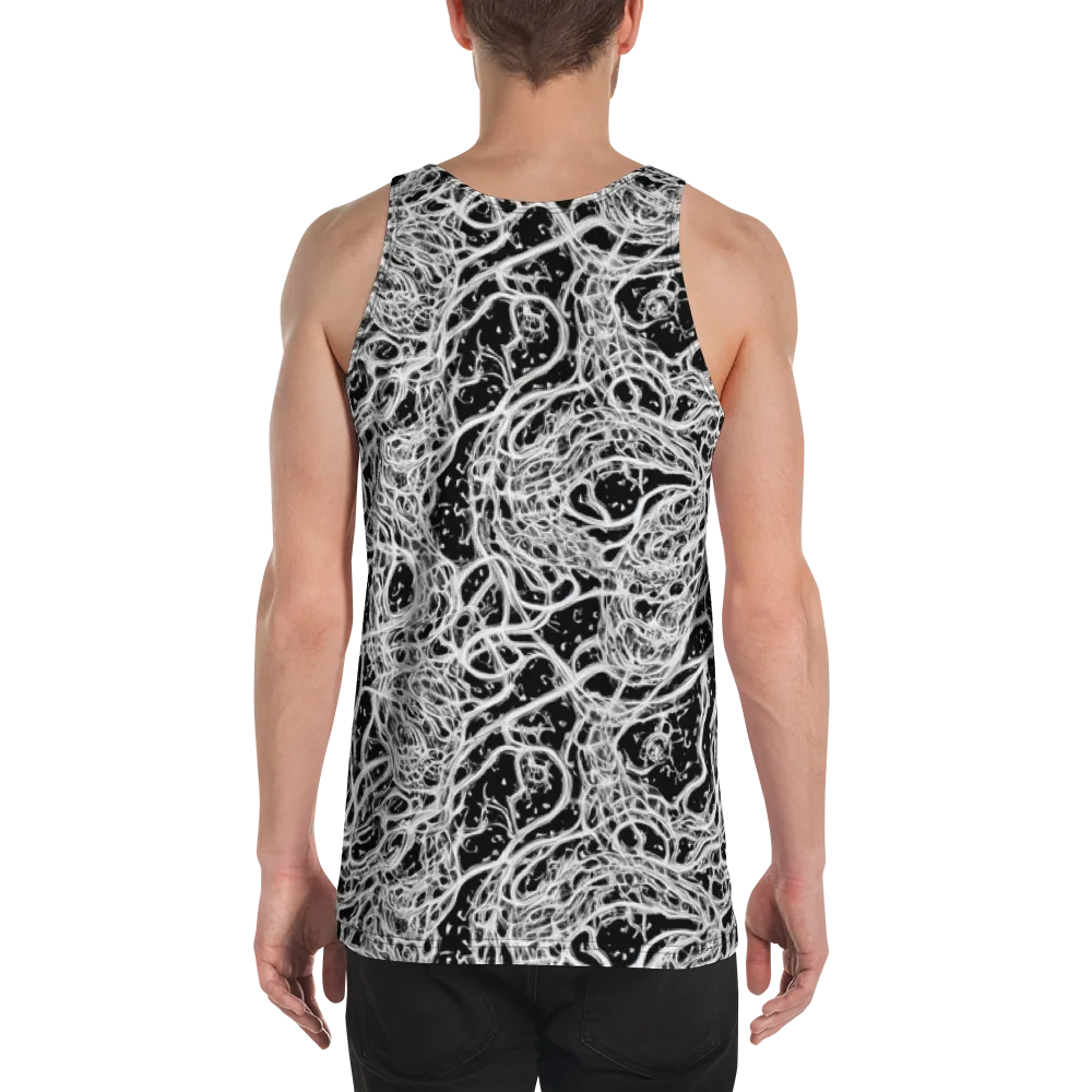 Black Thorn Tangle on Men's Tank Top — Back