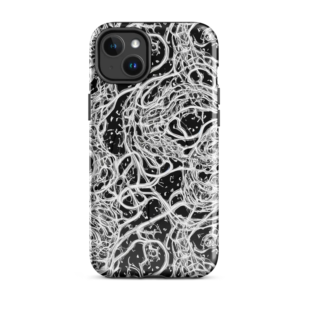 Black Thorn Tangle on MagSafe Tough Case for iPhone® — Front