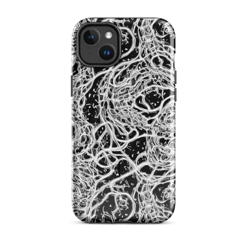 Black Thorn Tangle on a MagSafe Tough Case for iPhone®