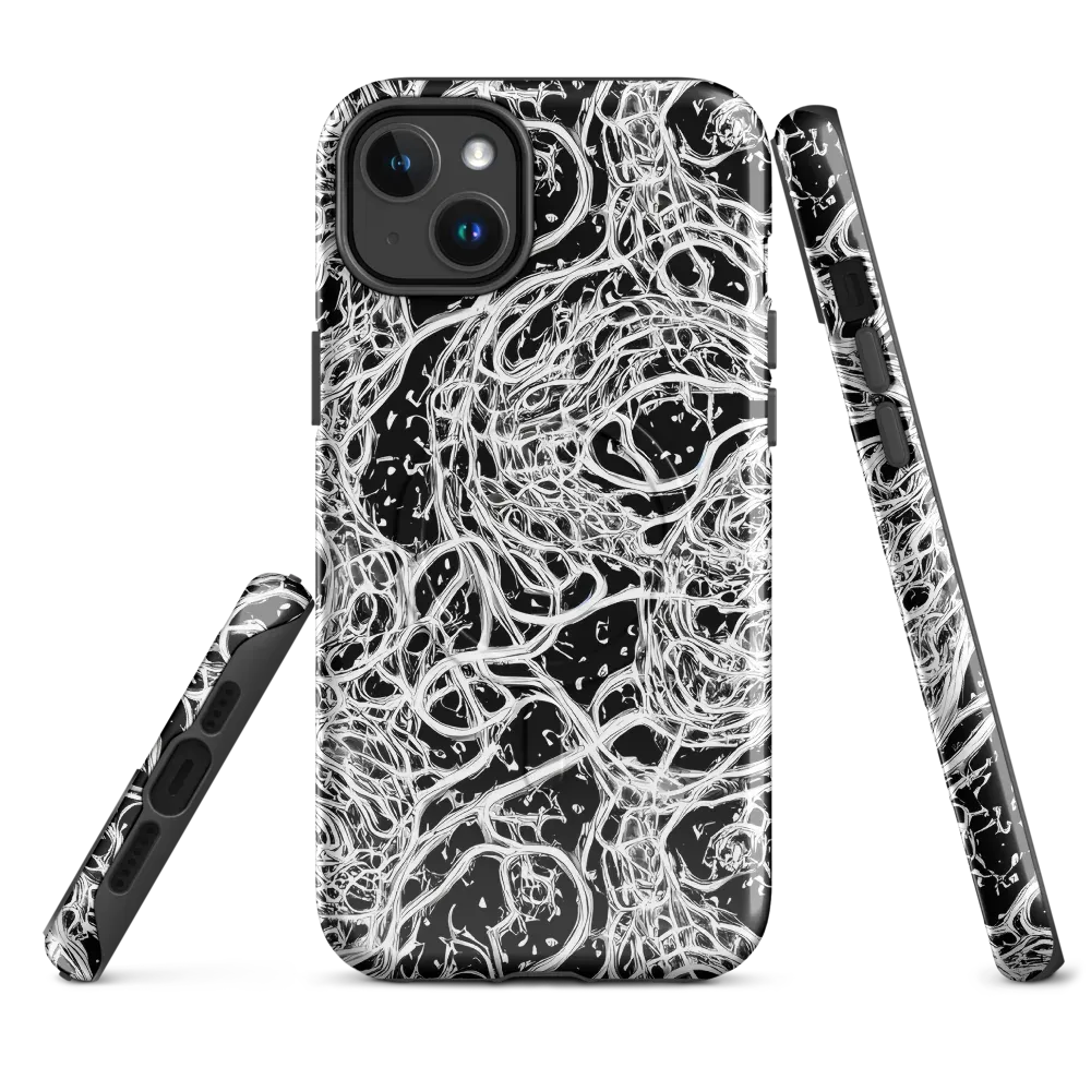 Black Thorn Tangle on MagSafe Tough Case for iPhone® — Front