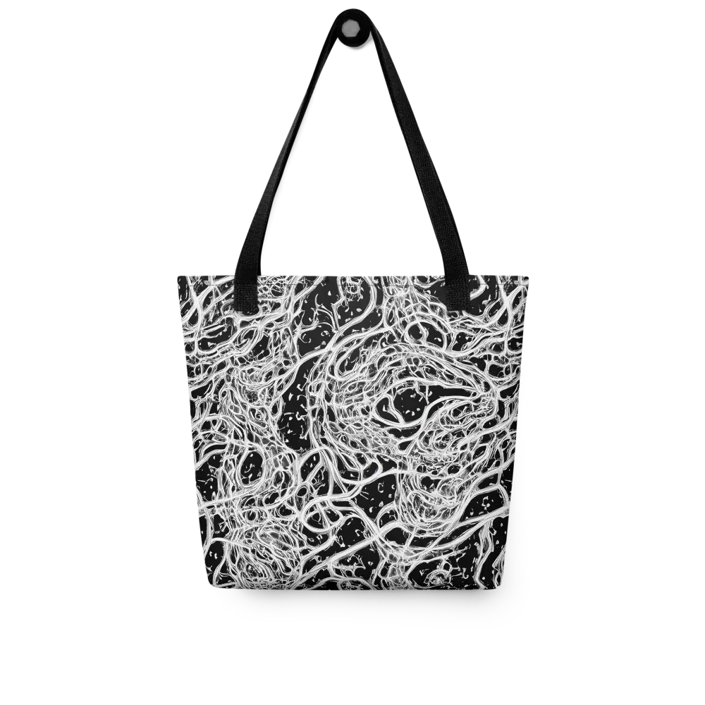 Black Thorn Tangle on Tote Bag — Front