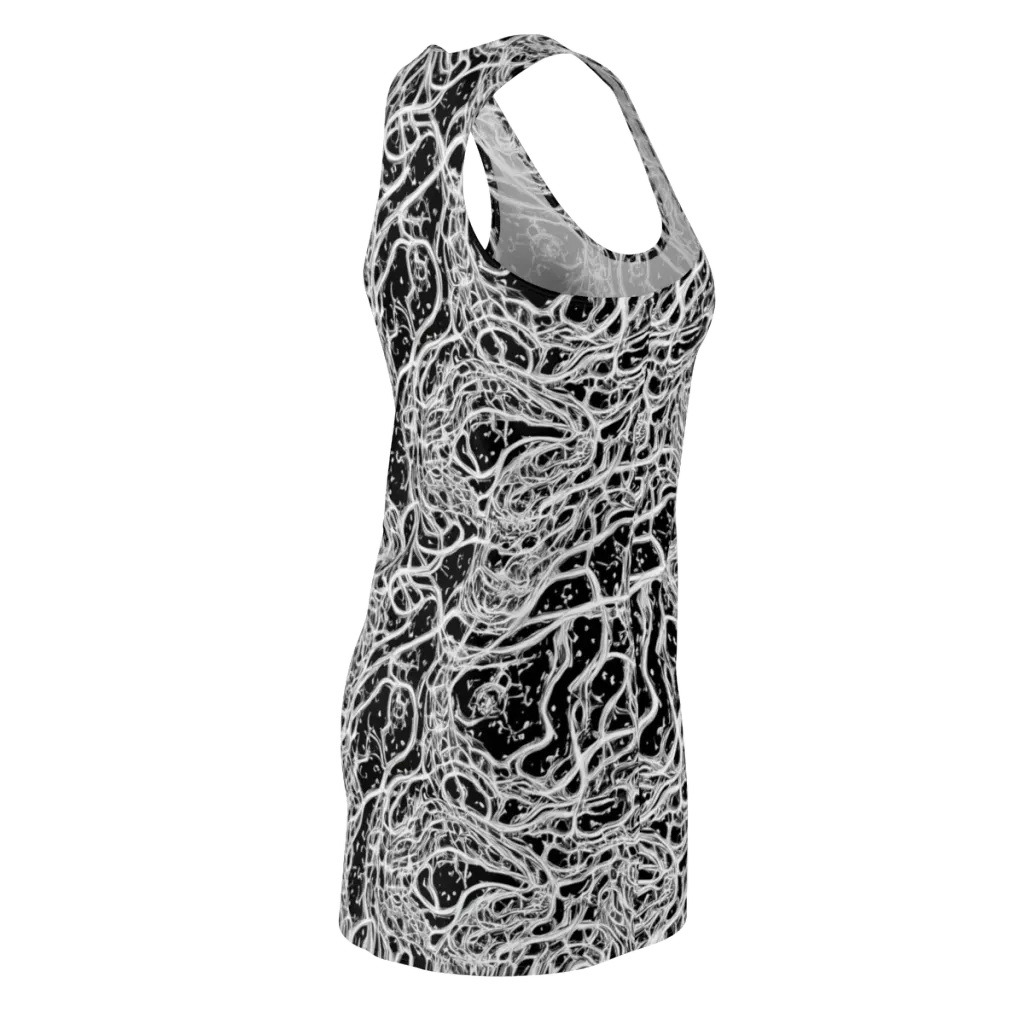 Black Thorn Tangle on Racerback Dress — Back Side