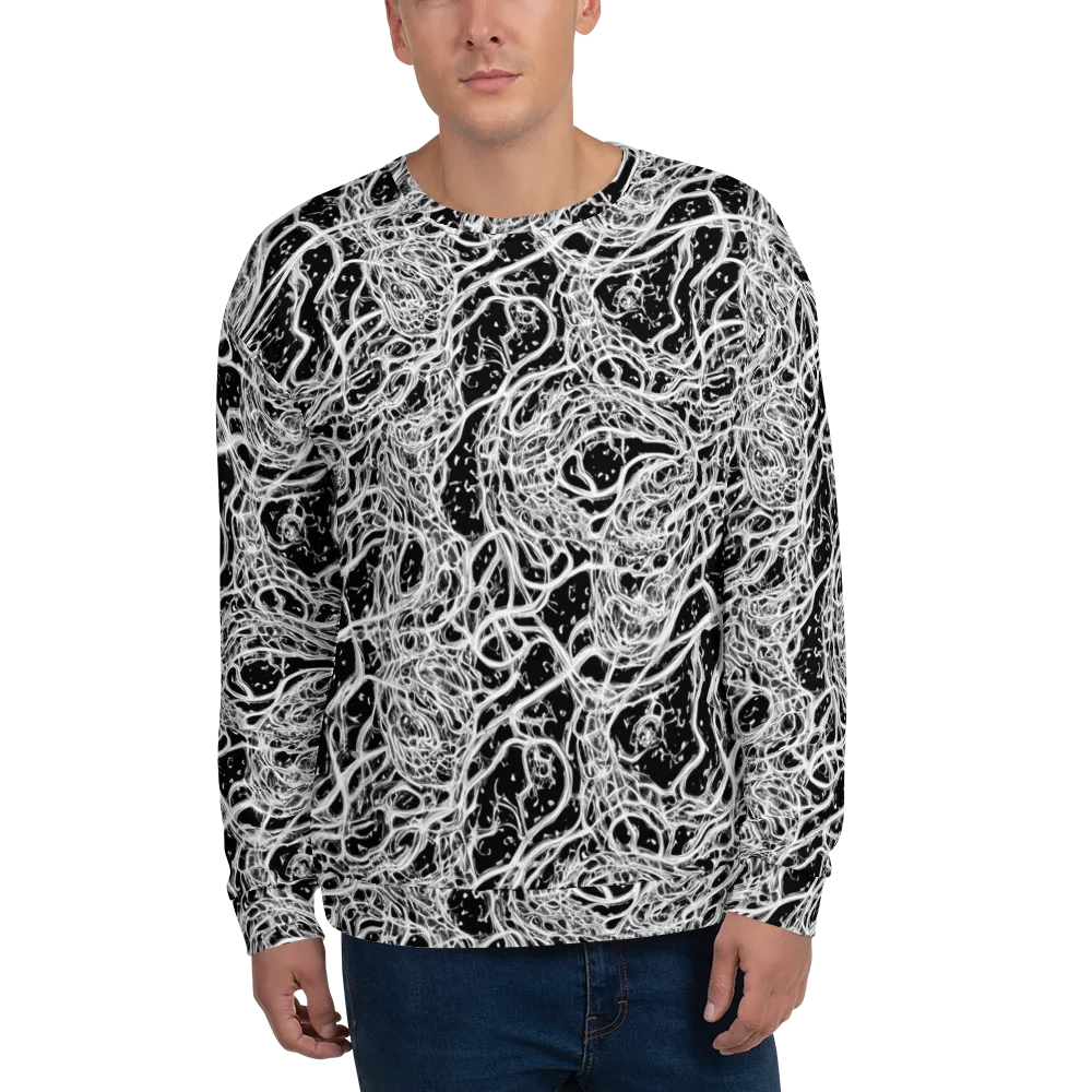 Black Thorn Tangle on Sweatshirt — Front