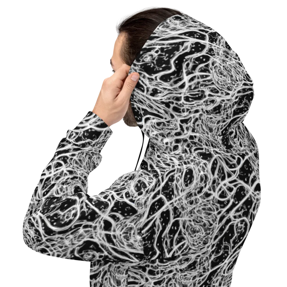 Black Thorn Tangle on Hoodie — Back