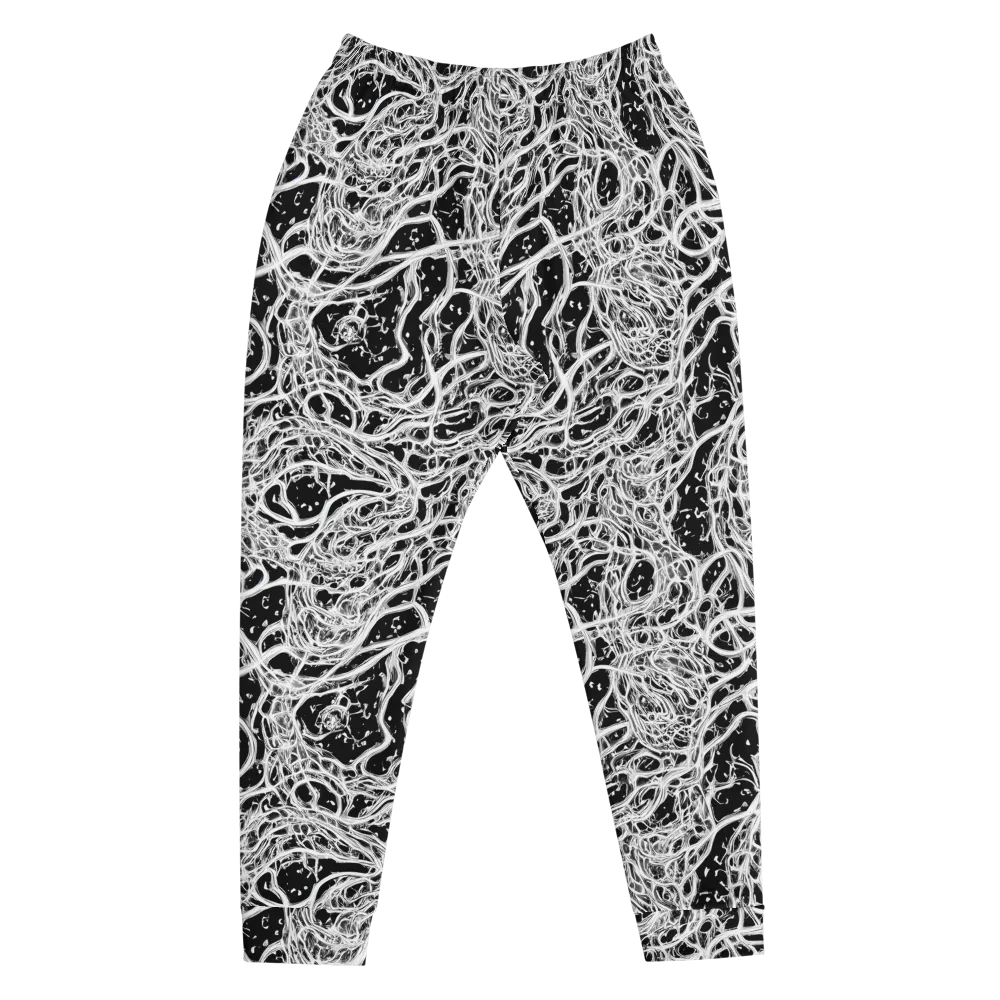 Black Thorn Tangle on Men's Joggers — Front