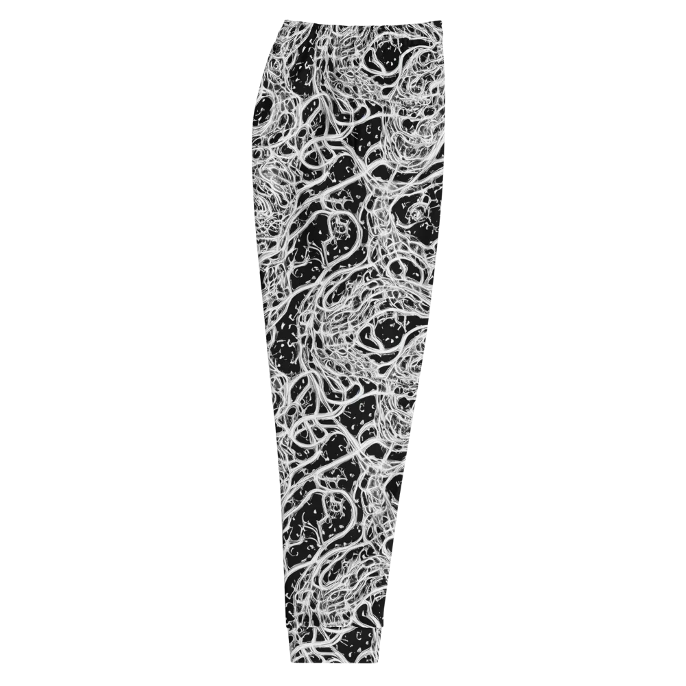 Black Thorn Tangle on Men's Joggers — Right