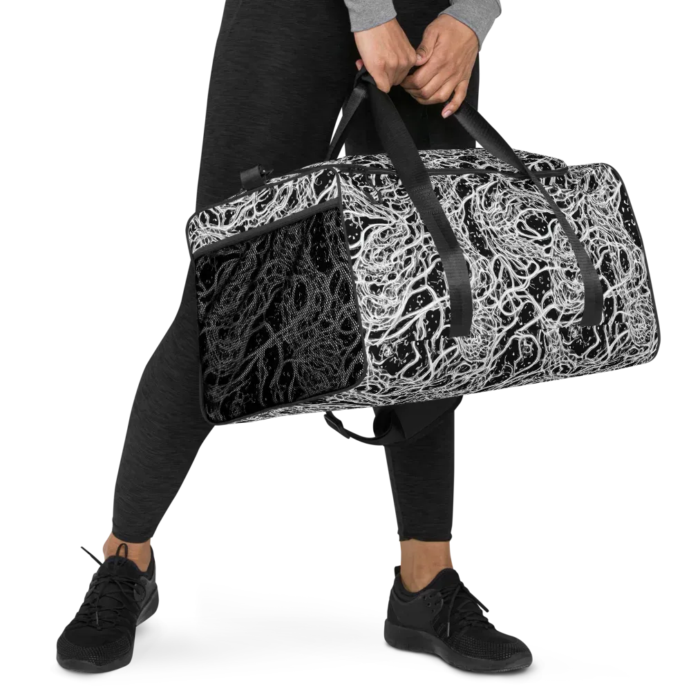 Black Thorn Tangle on Duffle Bag — Right Front