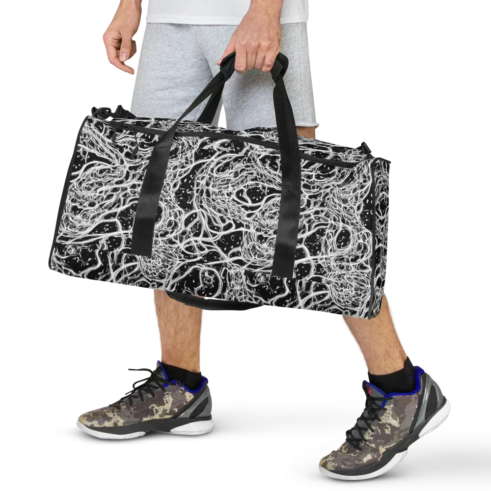 Black Thorn Tangle on Duffle Bag — Front