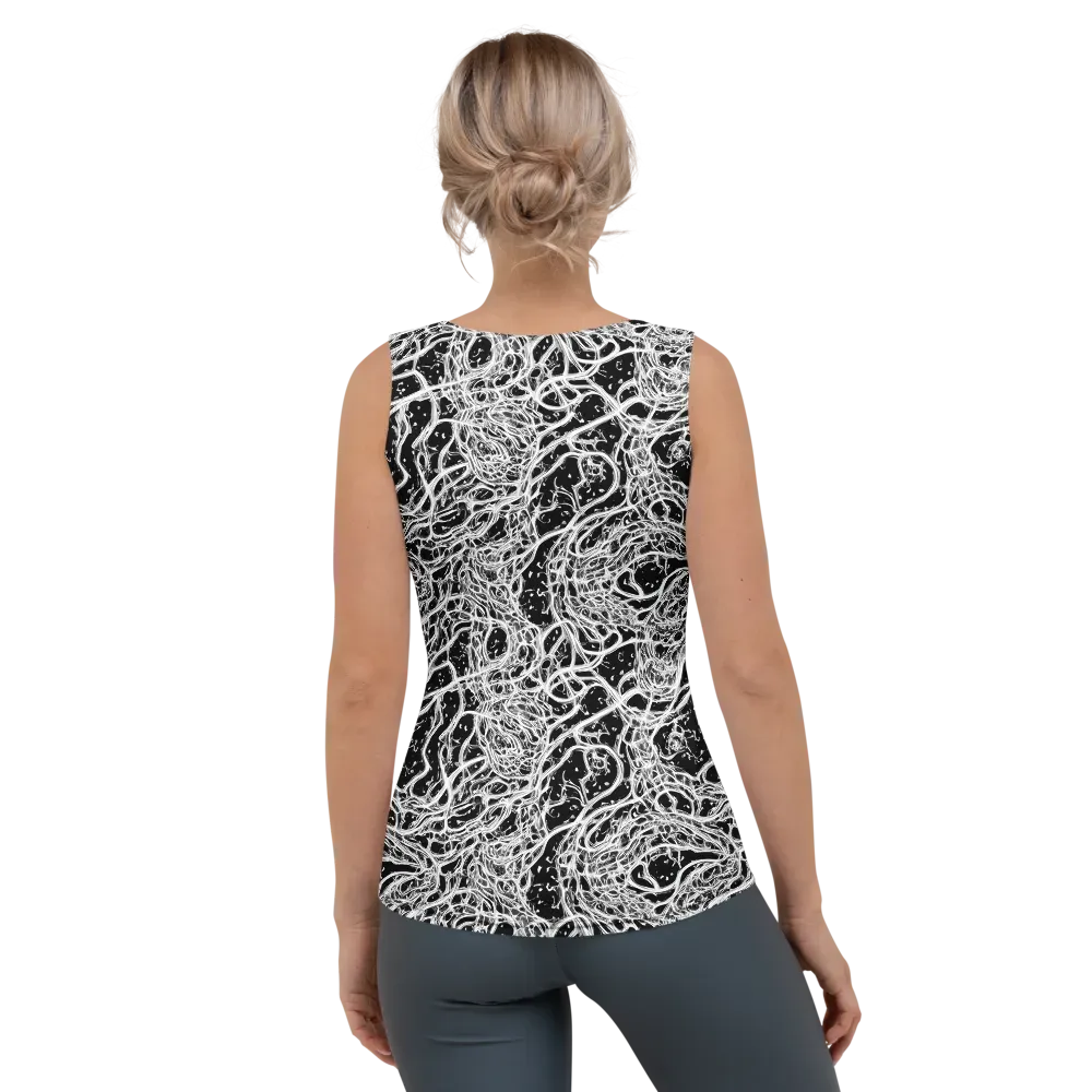 Black Thorn Tangle on Women's Tank Top — Back