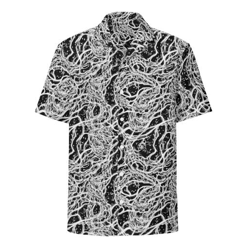 Black Thorn Tangle on a Button Shirt