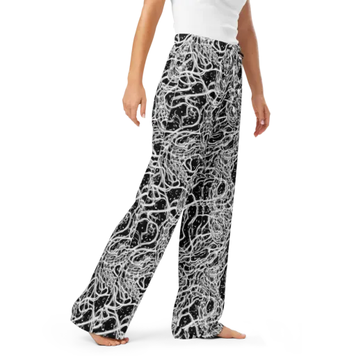 Black Thorn Tangle on a Women's Pajama Pants