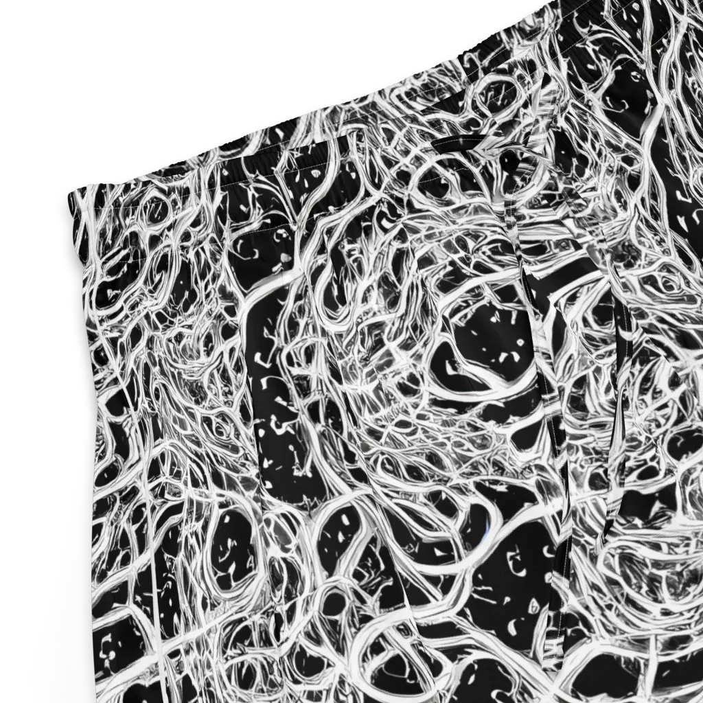 Black Thorn Tangle on Women's Pajama Shorts — Product details