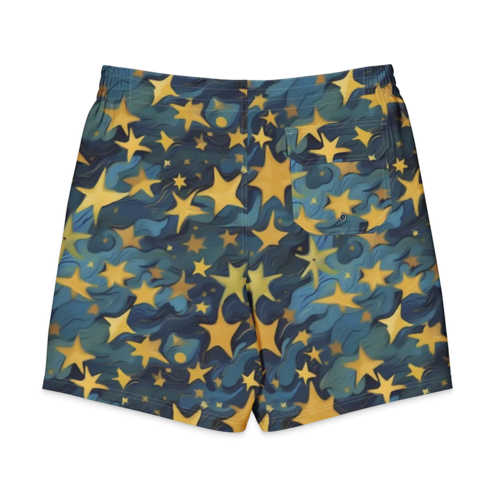 Celestial Current on Men's Board Shorts — Back