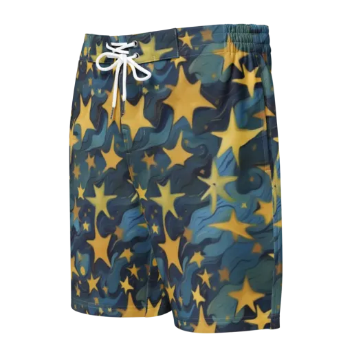Celestial Current on a Men's Board Shorts