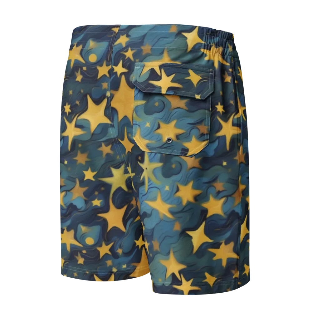 Celestial Current on Men's Board Shorts — Back