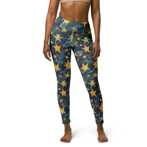 Celestial Current on a Yoga Leggings