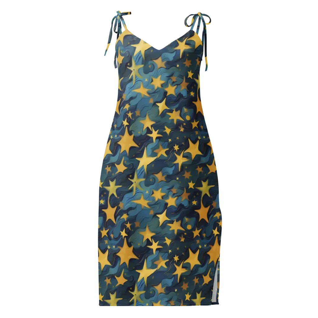 Celestial Current on Slip Dress — Front