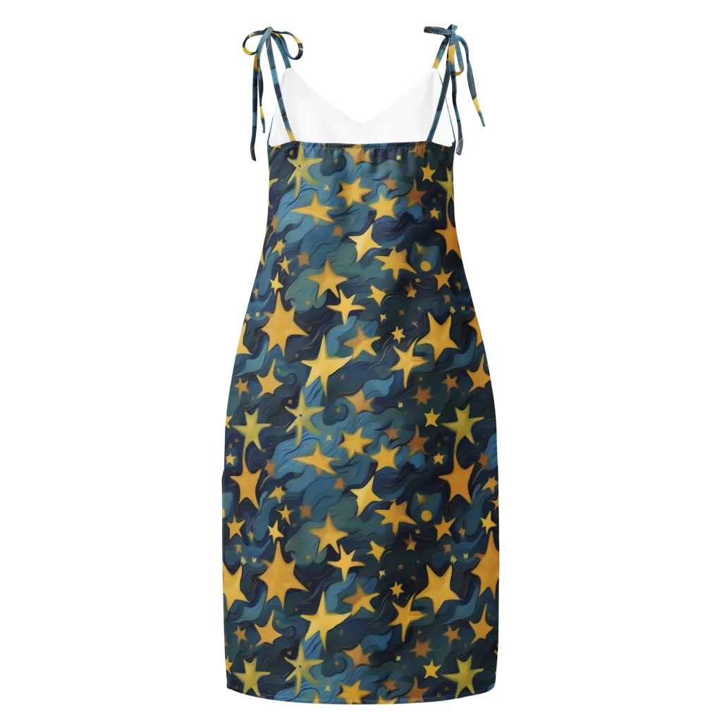 Celestial Current on Slip Dress — Back