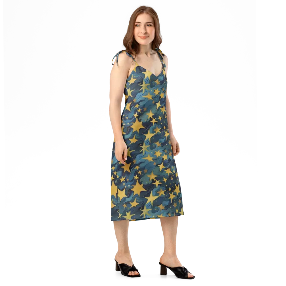 Celestial Current on Slip Dress — Right Front