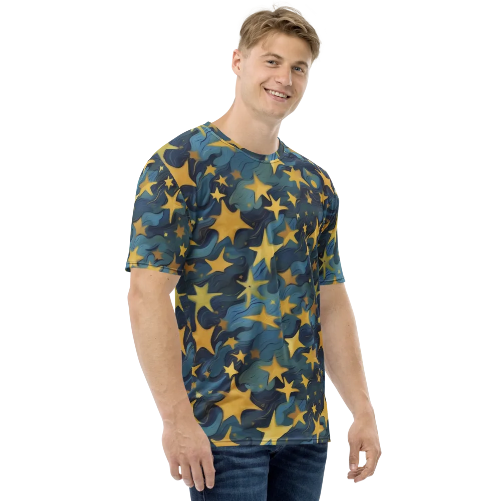 Celestial Current on Men's Crew Neck T-Shirt — Right