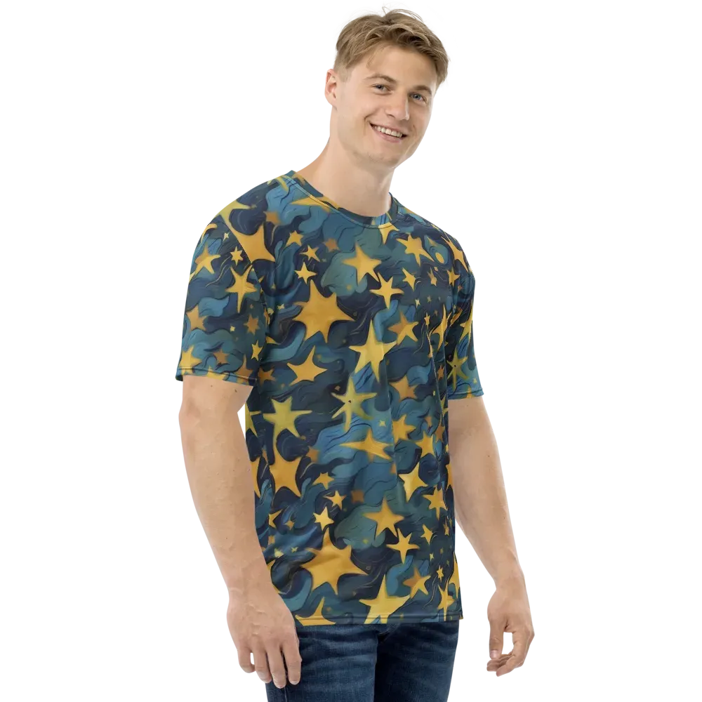 Celestial Current on Men's Crew Neck T-Shirt — Right