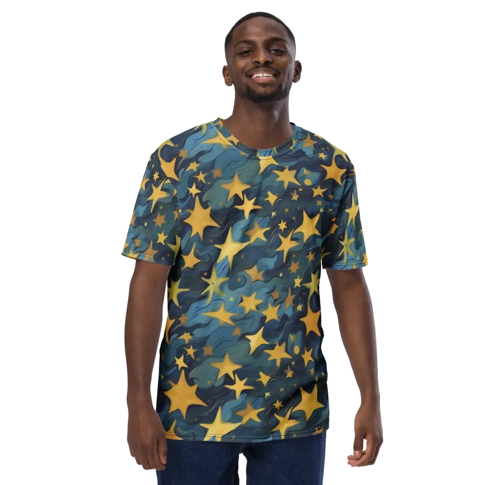 Celestial Current on Men's Crew Neck T-Shirt — Front