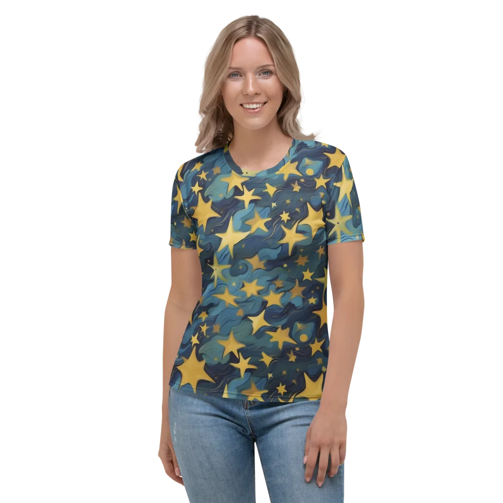 Celestial Current on Women's Crew Neck T-Shirt — Front