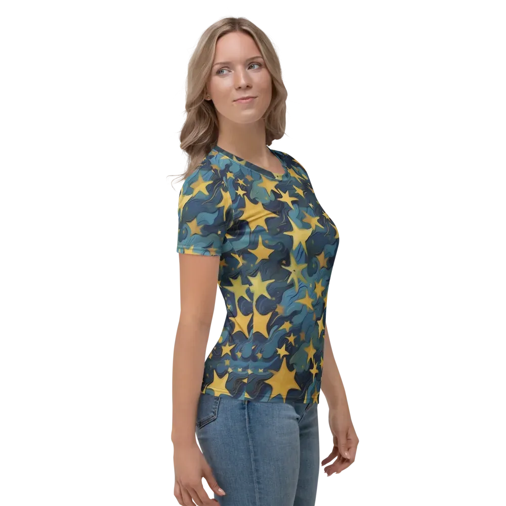 Celestial Current on Women's Crew Neck T-Shirt — Right