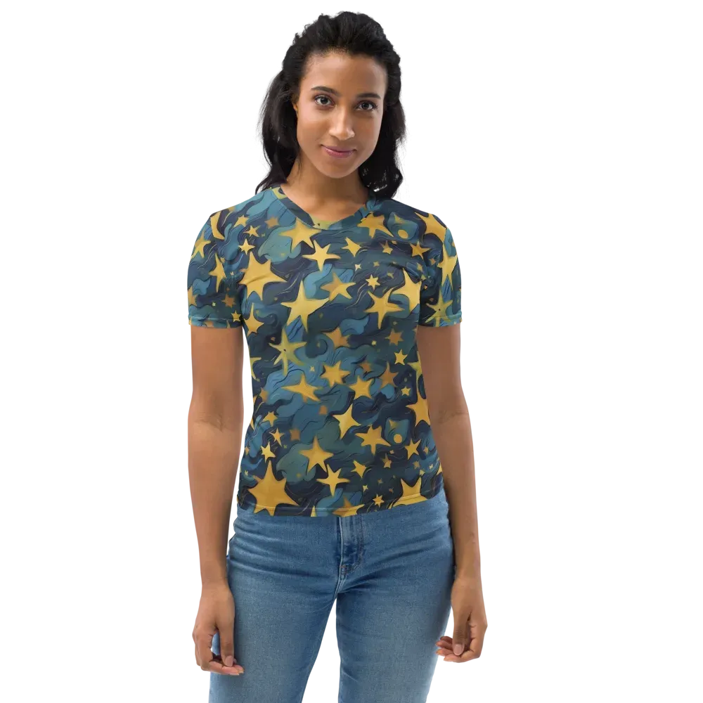 Celestial Current on Women's Crew Neck T-Shirt — Front