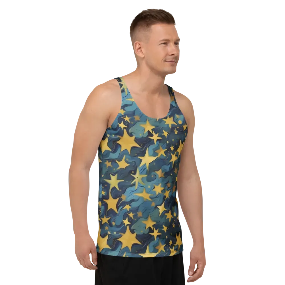 Celestial Current on Men's Tank Top — Right Front