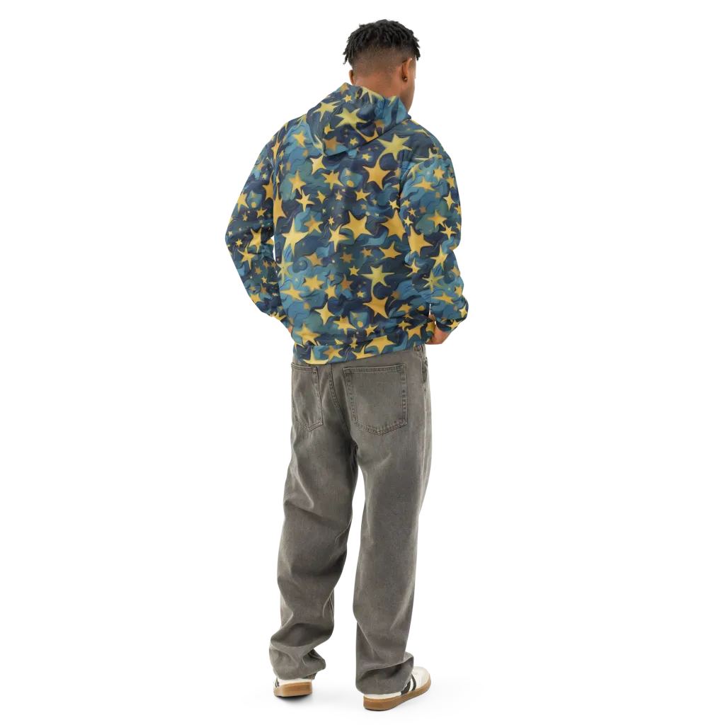 Celestial Current on Cotton Hoodie — Back